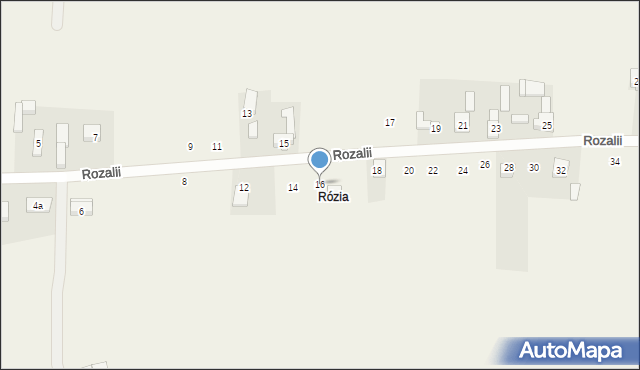 Płoszów, Rozalii, 16, mapa Płoszów