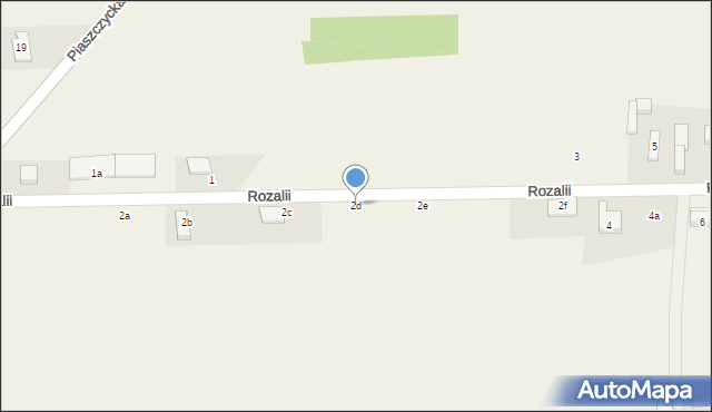 Płoszów, Rozalii, 2d, mapa Płoszów