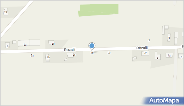 Płoszów, Rozalii, 2d, mapa Płoszów