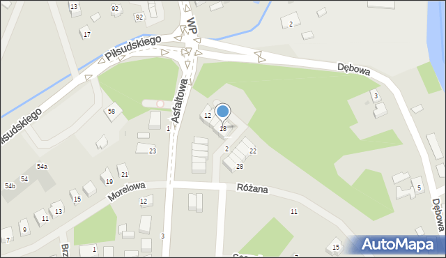 Police, Różana, 18, mapa Police