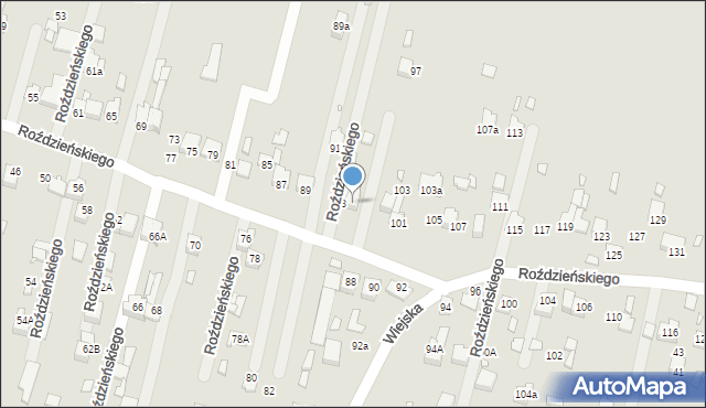 Poręba, Roździeńskiego Walentego, 95, mapa Poręba