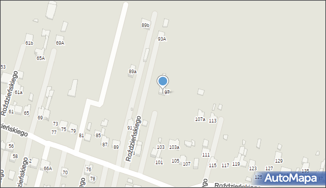 Poręba, Roździeńskiego Walentego, 97a, mapa Poręba