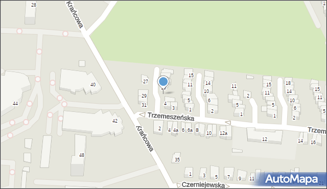 Poznań, Rogowska, 8, mapa Poznania