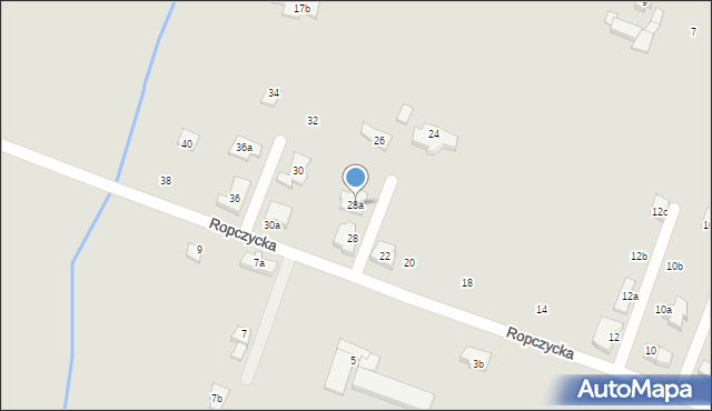 Poznań, Ropczycka, 28a, mapa Poznania