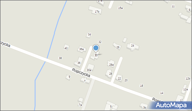 Poznań, Ropczycka, 30, mapa Poznania