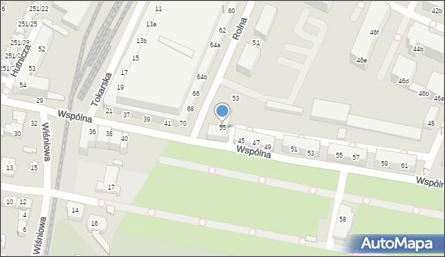 Poznań, Rolna, 55, mapa Poznania