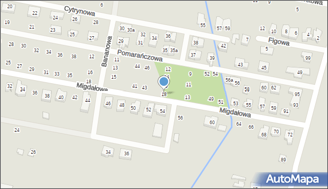 Poznań, Rodzynkowa, 18, mapa Poznania