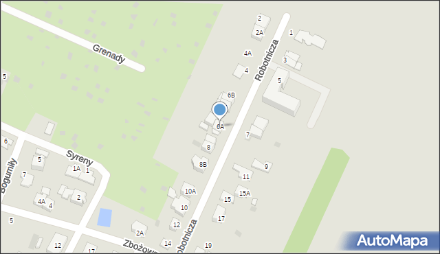 Pruszków, Robotnicza, 6A, mapa Pruszków