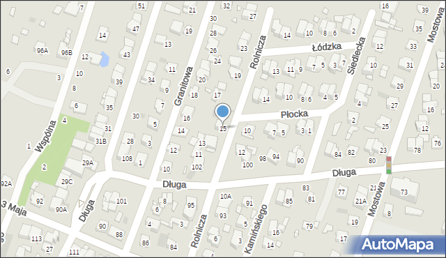 Pruszków, Rolnicza, 15, mapa Pruszków