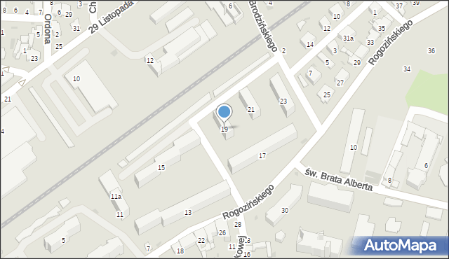 Przemyśl, Rogozińskiego Stefana, 19, mapa Przemyśla