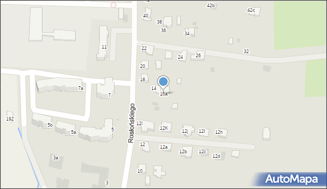 Przemyśl, Rosłońskiego Romualda, 10a, mapa Przemyśla