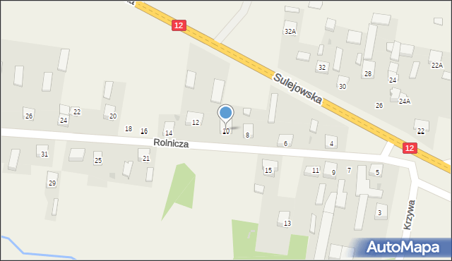 Przygłów, Rolnicza, 10, mapa Przygłów