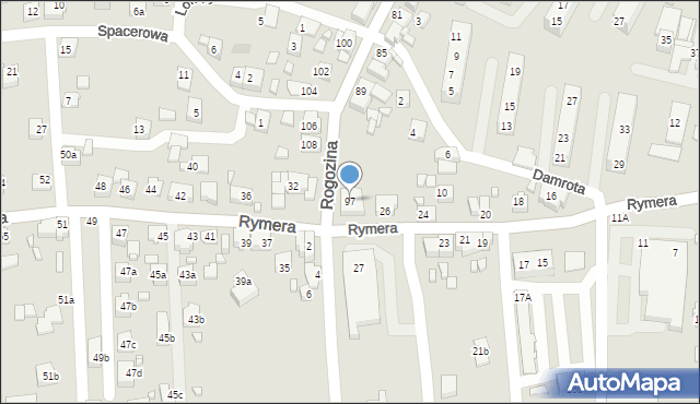 Radlin, Rogozina Piotra Iwanowicza, mjr., 97, mapa Radlin