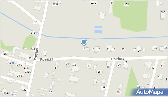 Radom, Rolnicza, 3, mapa Radomia