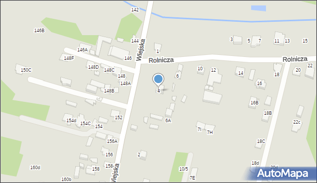 Radom, Rolnicza, 4, mapa Radomia