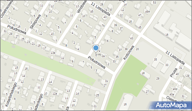 Radomsko, Robotnicza, 2, mapa Radomsko