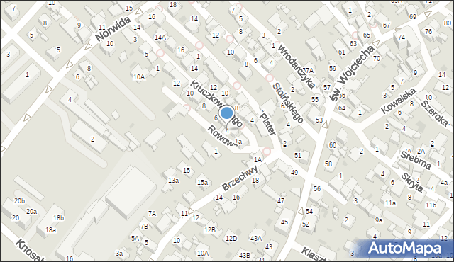 Radzionków, Rowowa, 4, mapa Radzionków