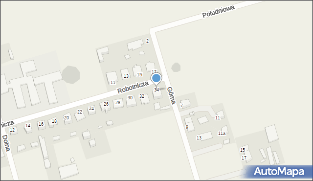 Rakowiec, Robotnicza, 34, mapa Rakowiec