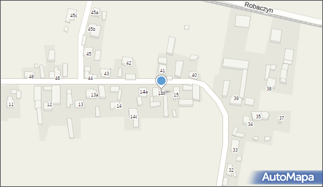 Robaczyn, Robaczyn, 14b, mapa Robaczyn