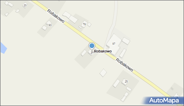 Robakowo, Robakowo, 27, mapa Robakowo