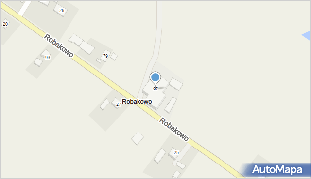 Robakowo, Robakowo, 97, mapa Robakowo