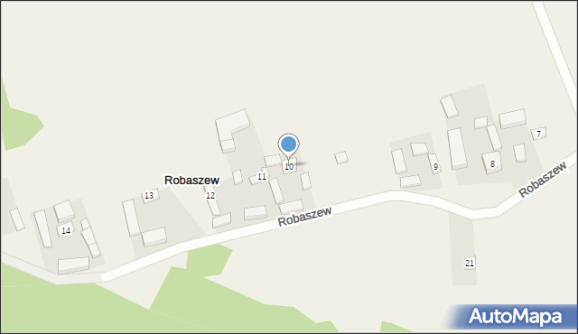 Robaszew, Robaszew, 10, mapa Robaszew