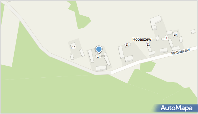 Robaszew, Robaszew, 14, mapa Robaszew