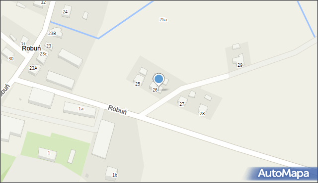 Robuń, Robuń, 26A, mapa Robuń