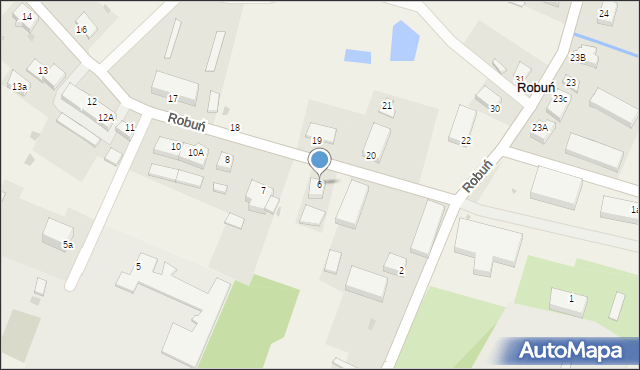 Robuń, Robuń, 6, mapa Robuń