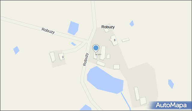 Robuzy, Robuzy, 7, mapa Robuzy