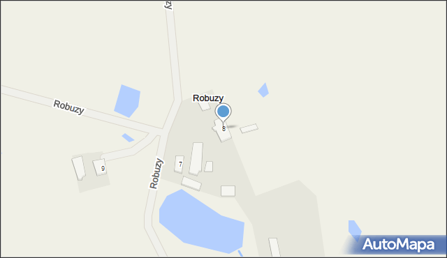 Robuzy, Robuzy, 8, mapa Robuzy