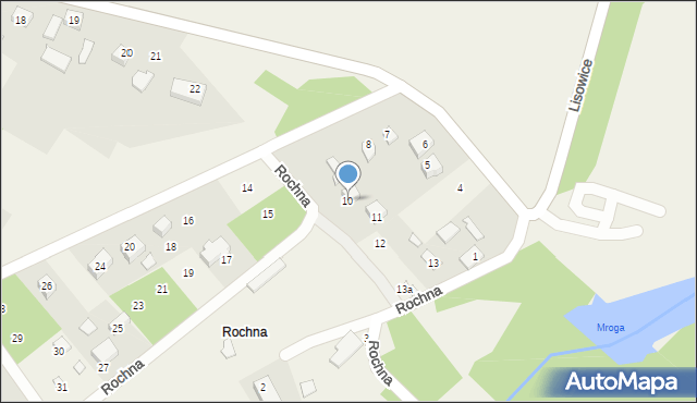 Rochna, Rochna, 10, mapa Rochna