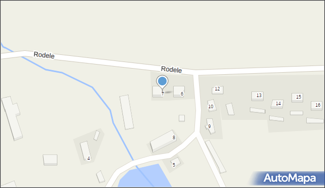 Rodele, Rodele, 7, mapa Rodele