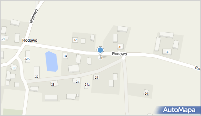 Rodowo, Rodowo, 33, mapa Rodowo