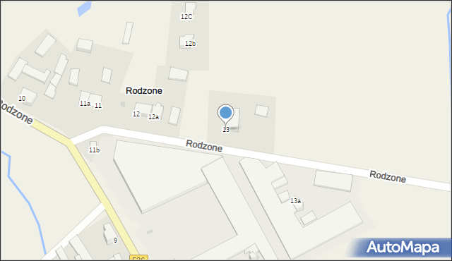 Rodzone, Rodzone, 13, mapa Rodzone