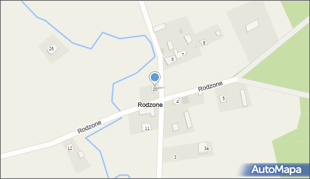 Rodzone, Rodzone, 10, mapa Rodzone