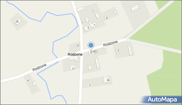 Rodzone, Rodzone, 4, mapa Rodzone