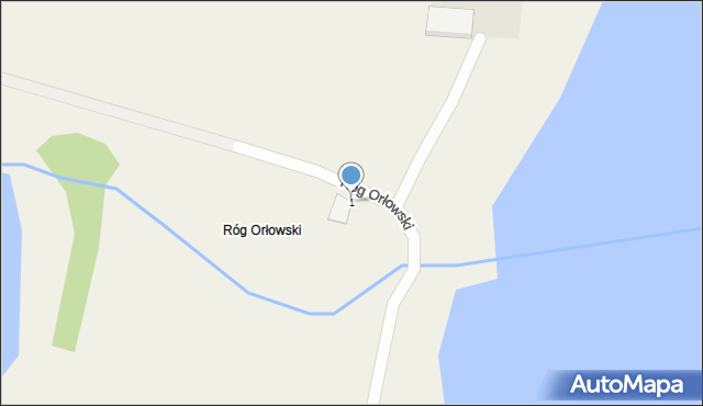 Róg Orłowski, Róg Orłowski, 1, mapa Róg Orłowski