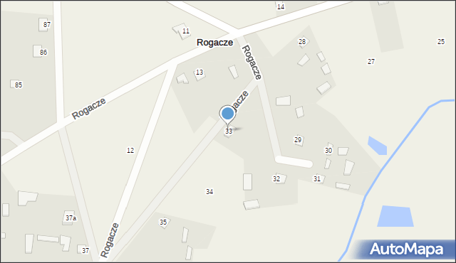 Rogacze, Rogacze, 33, mapa Rogacze