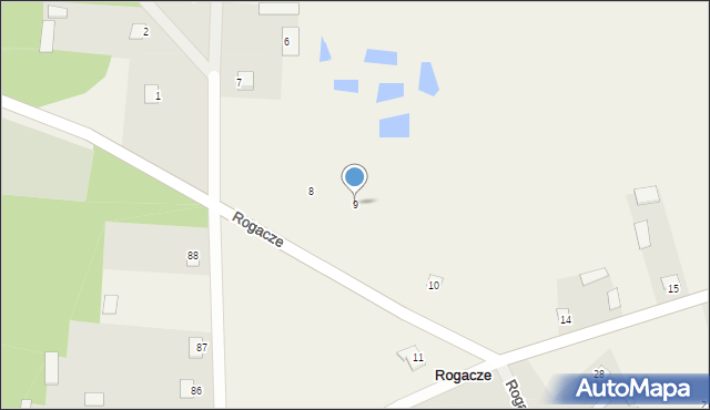 Rogacze, Rogacze, 9, mapa Rogacze