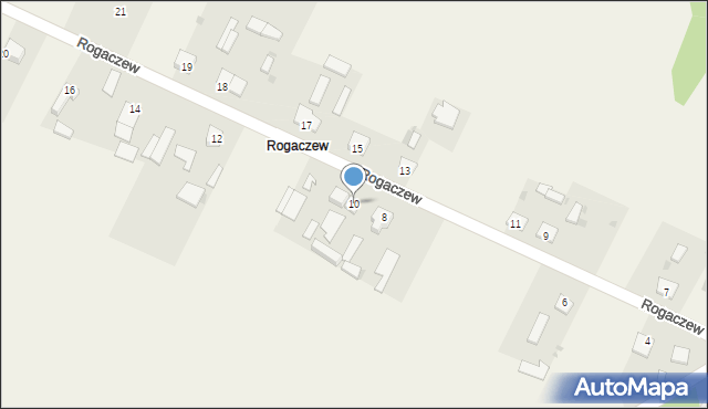 Rogaczew, Rogaczew, 10, mapa Rogaczew