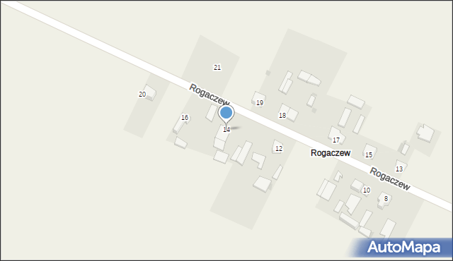 Rogaczew, Rogaczew, 14, mapa Rogaczew