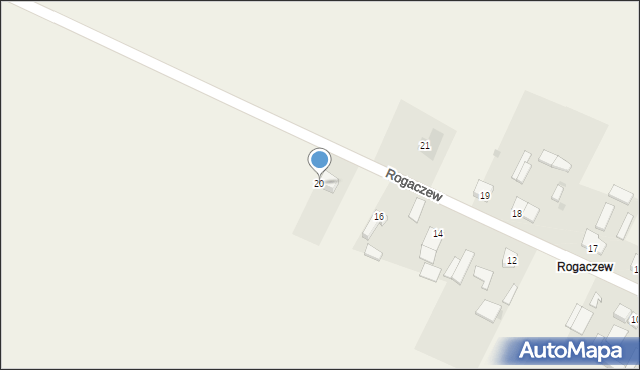 Rogaczew, Rogaczew, 20, mapa Rogaczew