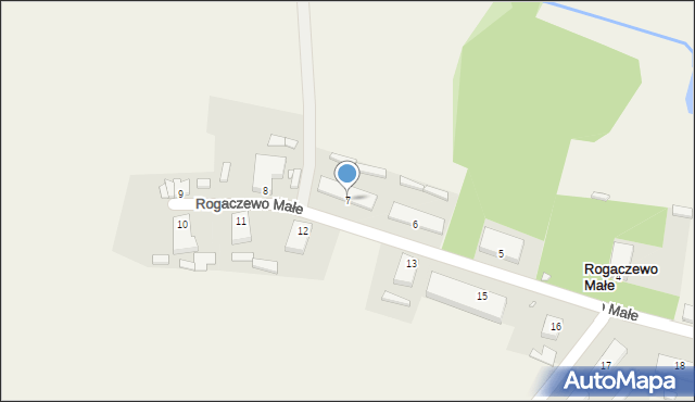 Rogaczewo Małe, Rogaczewo Małe, 7, mapa Rogaczewo Małe