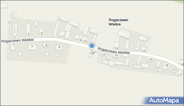 Rogaczewo Wielkie, Rogaczewo Wielkie, 8A, mapa Rogaczewo Wielkie