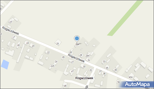 Rogaczówek, Rogaczówek, 28A, mapa Rogaczówek