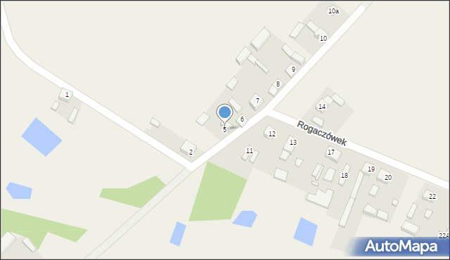 Rogaczówek, Rogaczówek, 5, mapa Rogaczówek