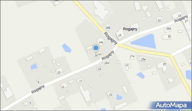 Rogajny, Rogajny, 14, mapa Rogajny