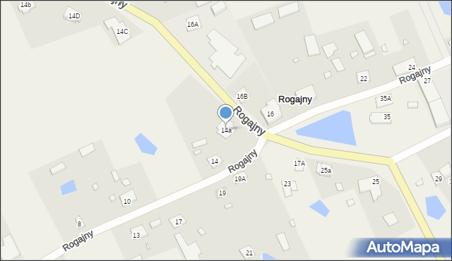 Rogajny, Rogajny, 14a, mapa Rogajny