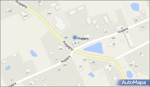 Rogajny, Rogajny, 16, mapa Rogajny